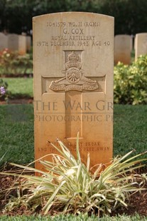 BEIRUT WAR CEMETERY - COX, GEORGE